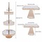 Crystal Gold Tower Plate Cupcake Stand 3-Tier Wedding Cake Dessert Display Plate